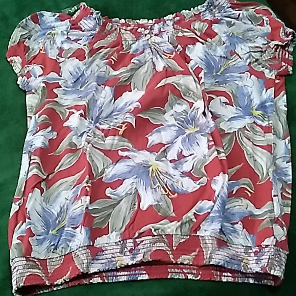 Chaps  Red Blouse